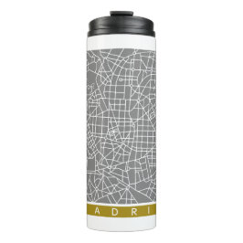Madrid map thermosbeker