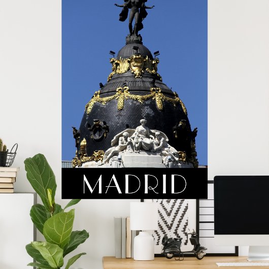 Madrid Metropolis Gran Via Poster (Thuiskantoor)