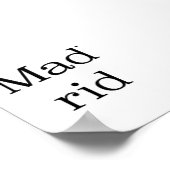 Madrid - minimalistic typography poster (Hoek)