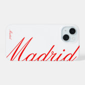 Madrid - mooie iPhone Hoes 15 Case (Achterkant horizontaal)