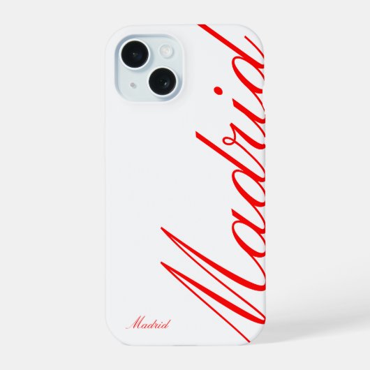 Madrid - mooie iPhone Hoes 15 Case (Achterkant)
