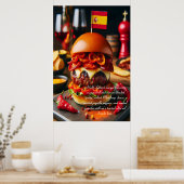 Madrid Munchies: Chorizo Magic 24x36 Poster (Keuken)