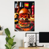 Madrid Munchies: Chorizo Magic 24x36 Poster (Thuiskantoor)