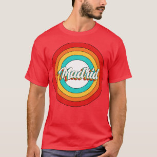 Madrid Naam Shirt Vintage Madrid Circle