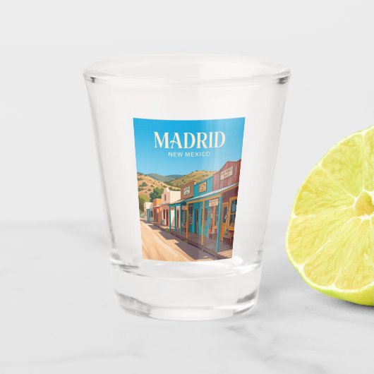 Madrid New Mexico Shot Glas (Voorkant)