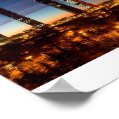 Madrid Night Skyline Poster (Hoek)