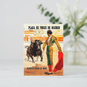 Madrid, Plaza de toros, Spanje, stierengevechten Briefkaart (Staand voorkant)