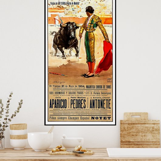 Madrid, Plaza de toros, Spanje, stierenvechten Poster (Keuken)