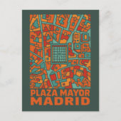 Madrid Plaza Mayor Briefkaart (Voorkant)