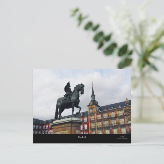 Madrid Plaza Mayor Centro de Madrid Briefkaart (Staand voorkant)