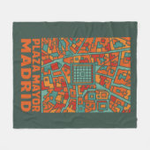 Madrid Plaza Mayor Fleece Deken (Voorkant (Horizontaal))