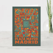Madrid Plaza Mayor Kaart (Voorkant)
