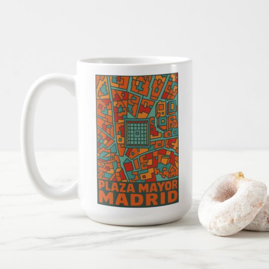 Madrid Plaza Mayor Koffiemok (Met donut)
