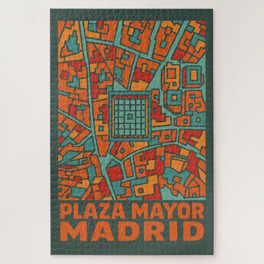 Madrid Plaza Mayor Legpuzzel (Verticaal)
