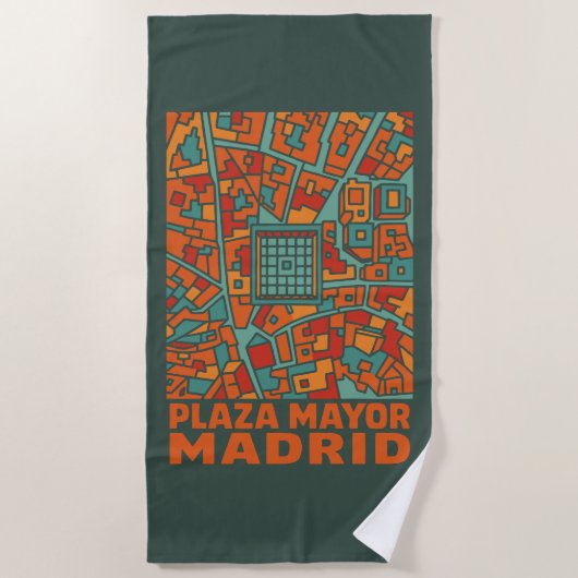 Madrid Plaza Mayor Strandlaken (Voorkant)