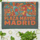 Madrid Plaza Mayor Theedoek (Gevouwen)