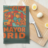 Madrid Plaza Mayor Theedoek (Quarter Fold)