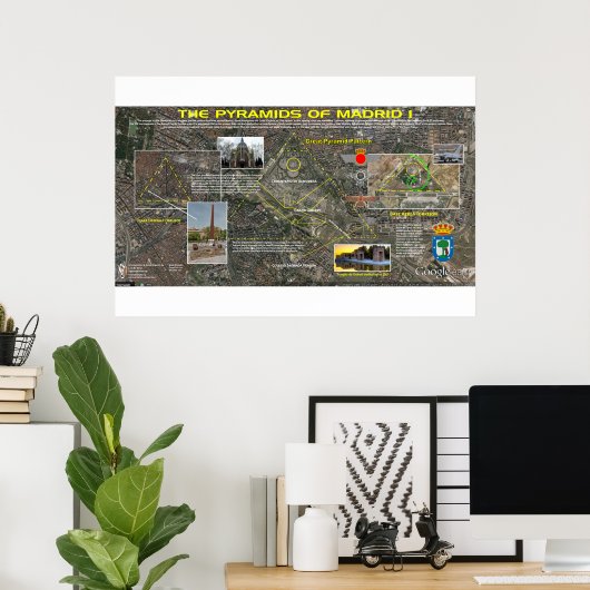 Madrid Pleiades Pattern 3 Poster (Thuiskantoor)