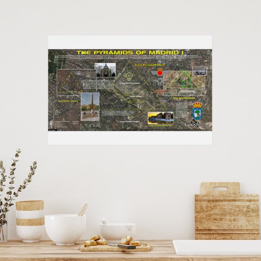 Madrid Pleiades Pattern 3 Poster (Keuken)