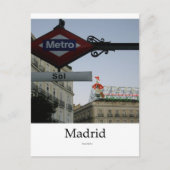 Madrid, Puerta del Sol Briefkaart (Voorkant)