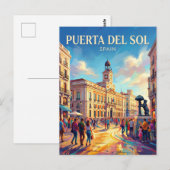 Madrid - Puerta del Sol Spanje Briefkaart (Voorkant / Achterkant)