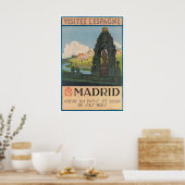 Madrid Reisposter Spanje Kunst Spaanse Print (Keuken)