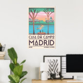 Madrid Reisposter Wandkunst Vintage Stijl Poster (Thuiskantoor)