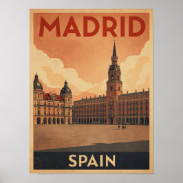 Madrid Reizen Poster