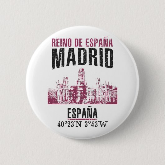 Madrid Ronde Button 5,7 Cm (Voorkant)