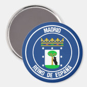 Madrid Round Emblem Magneet (Voorkant / Achterkant)