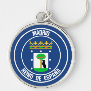 Madrid Round Emblem Sleutelhanger