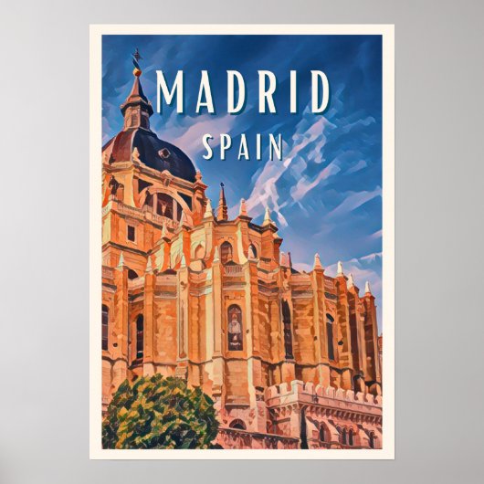 Madrid, Spaanse gastronomie Poster (Voorkant)
