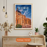 Madrid, Spaanse gastronomie Poster<br><div class="desc">Madrid is de hoofdstad en de grootste stad van Spanje. Het ligt in het centrale deel van het koninkrijk en is tevens de hoofdstad en de dichtstbevolkte stad van Madrid.</div>