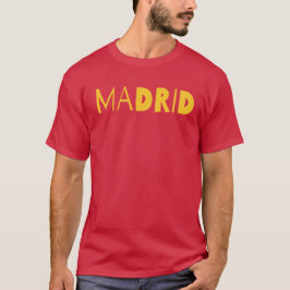 Madrid Spaanse stad typografie logo ontwerp. T-shirt