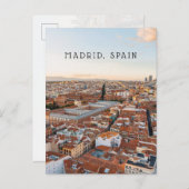 Madrid Spain Aerial Cityscape (Vertical) Travel  Briefkaart (Voorkant / Achterkant)