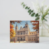 Madrid Spain Almudena Travel Briefkaart (Staand voorkant)