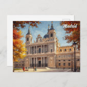 Madrid Spain Almudena Travel Briefkaart (Voorkant / Achterkant)