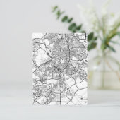 Madrid Spain Map Briefkaart (Staand voorkant)