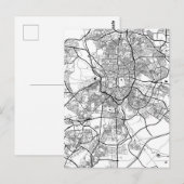 Madrid Spain Map Briefkaart (Voorkant / Achterkant)