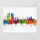 Madrid Spain Skyline Briefkaart (Voorkant)
