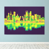 Madrid Spain Skyline Canvas Afdruk (Insitu (Houten vloer))