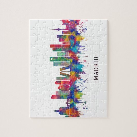Madrid Spain Skyline Legpuzzel (Verticaal)