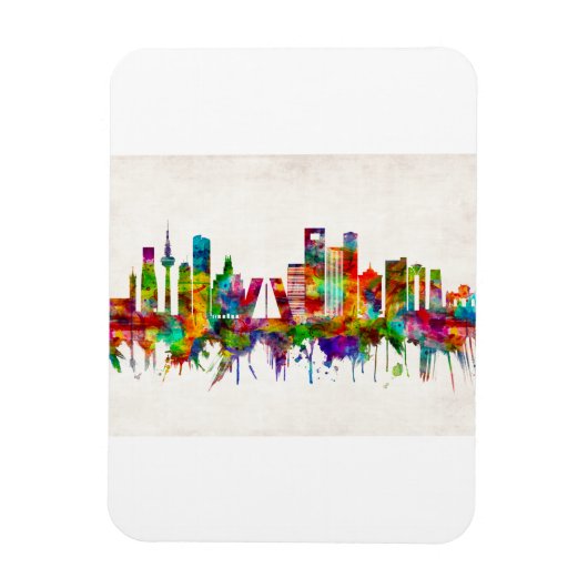Madrid Spain Skyline Magneet (Verticaal)