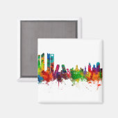Madrid Spain Skyline Magneet (Voorkant / Achterkant)