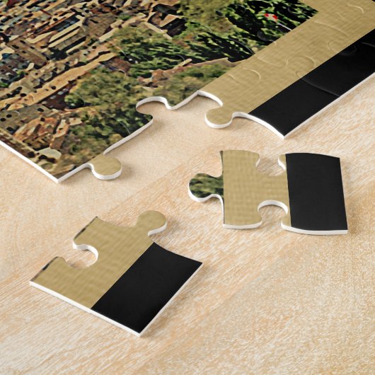 Madrid Spain Vintage Travel Legpuzzel (Zijkant)