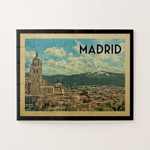 Madrid Spain Vintage Travel Legpuzzel