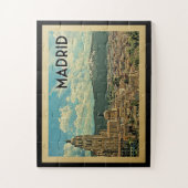 Madrid Spain Vintage Travel Legpuzzel (Verticaal)