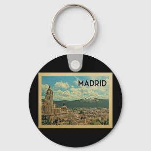 Madrid Spain Vintage Travel Sleutelhanger