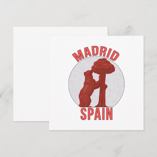 Madrid Spanje (Voorkant / Achterkant)