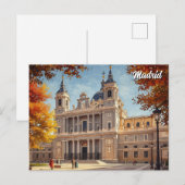 Madrid Spanje Almudena Reizen Briefkaart (Voorkant / Achterkant)